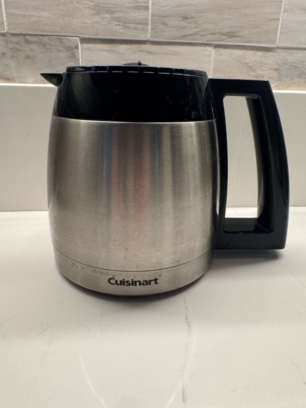 Cuisinart Brushed Stainless Steel Electric Kettle with Black Handle